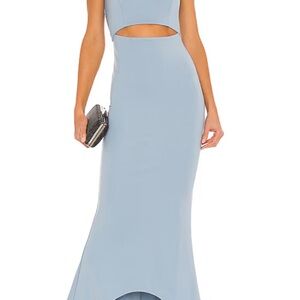 NBD Light Blue High Low Dress